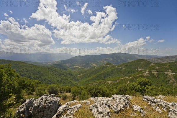Hotova Dangell national park scenery with view to Alipostivan