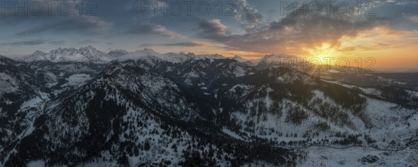 View of the High Tatras from Tatranska Javorina to Javorova valley to Ladovy and Lomnicky peaks