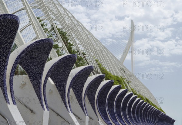 Outside the City of Arts and Science in Valencia, Spain, Europe