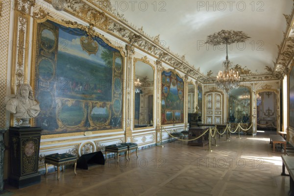 Inside of the Chantilly castle, Picardie, France, Europe