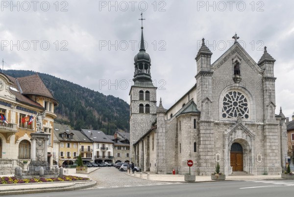 Saint-Maurice church was built between 1687 and 1697 in Thones, France, Europe