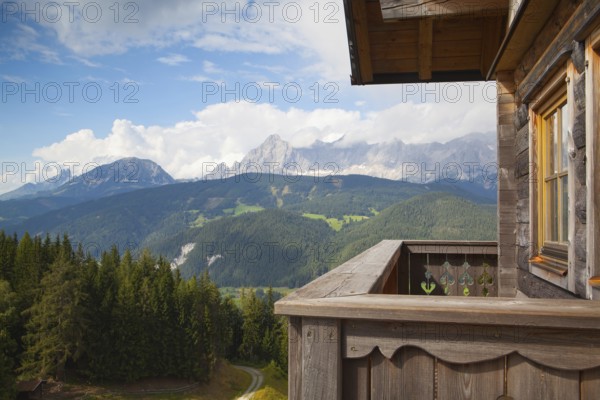 Old wood house in the mountains