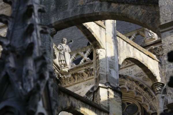 Saint-Gatien Cathedral in Gothic style, Tours, Indre-et-Loire department, Centre Val de la Loire region, France, Europe