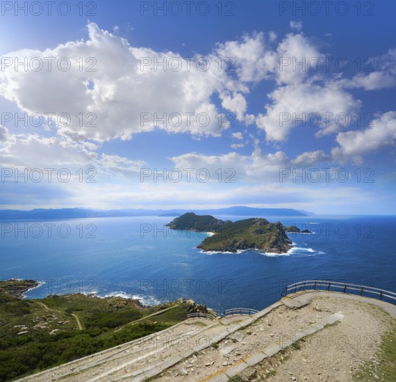 Islas Cies islands San Martino island in Vigo of Galicia Spain