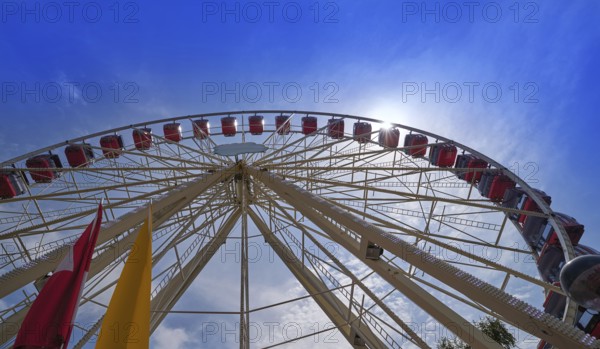 Ferris wheel in Geneva Geneve of Switzerland Swiss