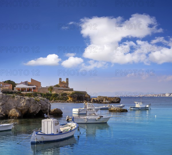 Nova Tabarca island port in Alicante of Spain