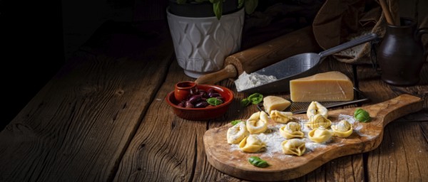 Delicious tortellini di formaggio with a cheese and pepper filling