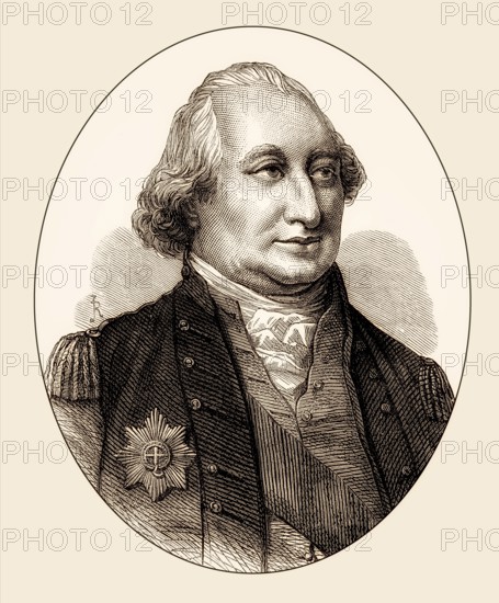 Charles Cornwallis, 1st Marquess Cornwallis, Knight of the Garter, 1738-1805, British General in the American Revolutionary War