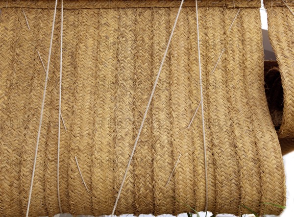 Esparto woven hemp curtain store as traditional mediterranean handcrafted