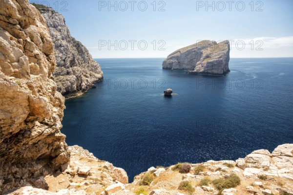 Steep coast on Sardinia