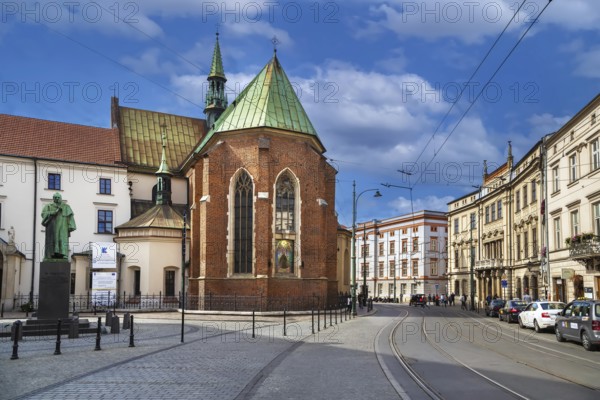 Church of St. Francis of Assisi with Monastery of the Franciscan Order located in the Old Town district of Krakow, Poland, Europe