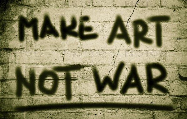 Make Art Not War Concept