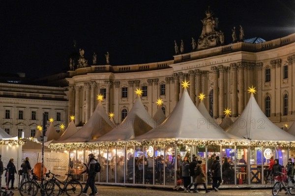 Christmas market, Humboldt Forum, Berlin, Federal Republic of Germany