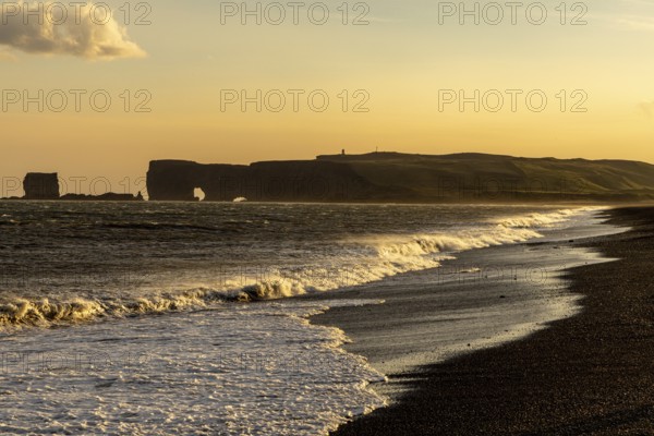 Black beach Reynisfjara, south coast, Iceland, Europe