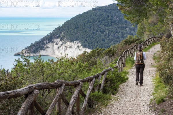 Hiking the famous Nature Trail Mergoli Vignanotica, Gargano Peninsula in Southern Italy