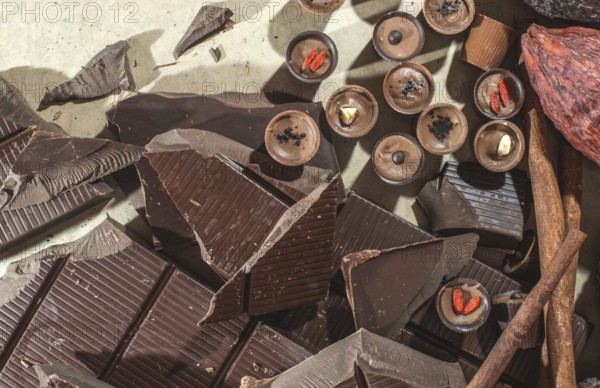 Schokolade Bonbons und Schokolade Bar