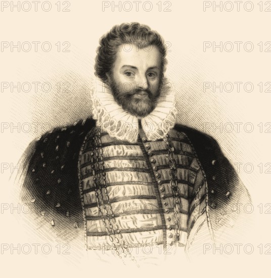 Sir Christopher Hatton, 1540-1591, an English politician, Lord Chancellor of England, Great Britain