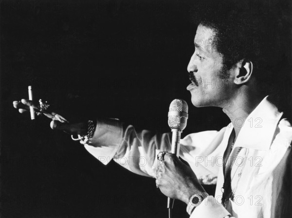 Sammy Davis Jr. 1925-1990. American singer, musician, dancer, actor. Pictured when visiting Sweden in 1976