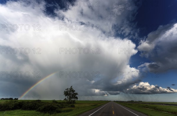 Summer Storms in the Canadian Prairies Dramatic Scenes