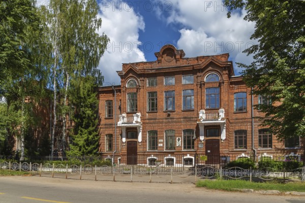 Building of former real school in Kineshma, Russia, Europe