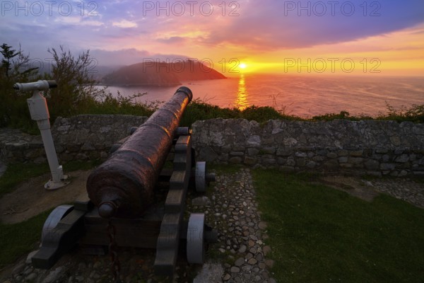 Ribadesella canon gun in Asturias of Spain