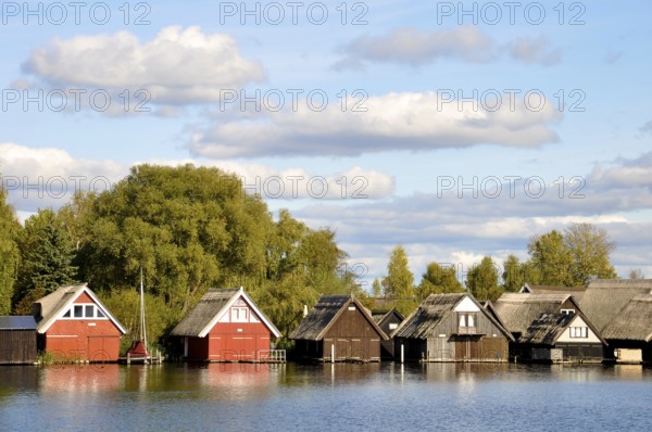 Boathouses near Röbel Müritz