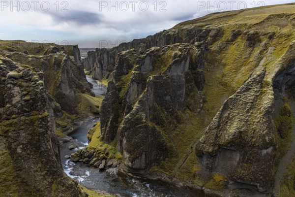 Fjaðrárgljúfur, Katla volcanic area, south coast, Iceland, Europe