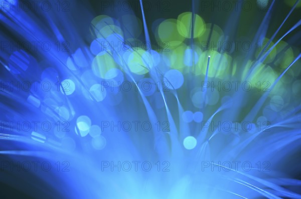 Abstract background blurry lights from optic fibers