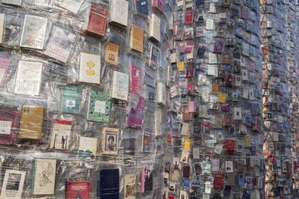 'The Parthenon of Books' by the Argentinian conceptual artist Marta Minujin, banned books, documenta 14 exhibition, 2017, Kassel, Germany, Europe