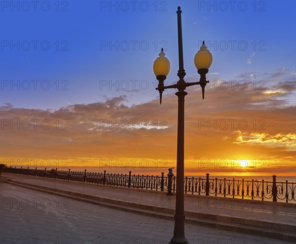 Tarragona Balcony of Europe at sunrise in Catalonia