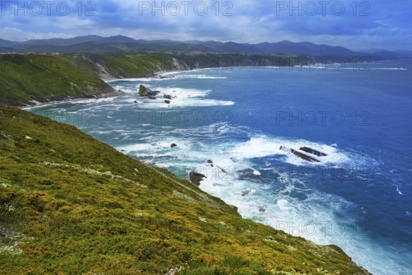 Vidio Cape in Cudillero near Ovinana at Asturias Spain