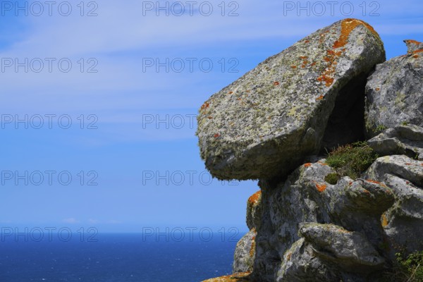 Alto do Principe high view point in Islas Cies islands of Vigo at Spain