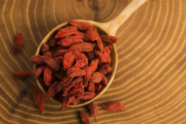 Portion of dried Goji Berries (also known as Wolfberry)
