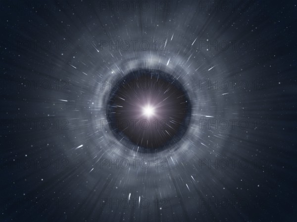 An image of a black hole background