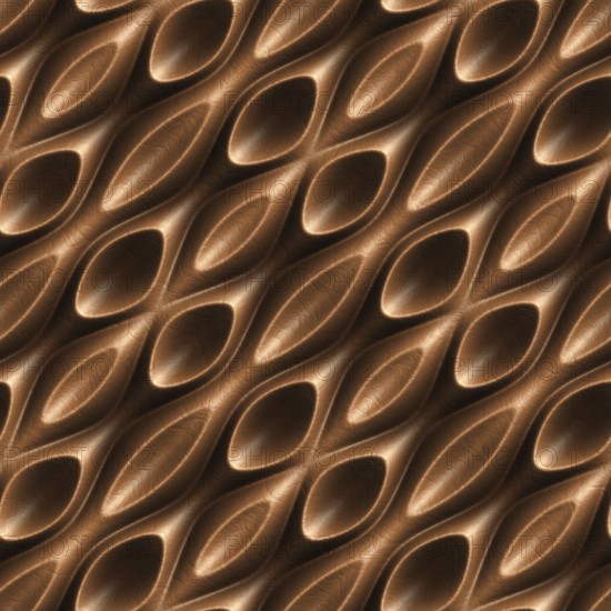 3D effect seamless background, wallpaper decoration brown leather pattern