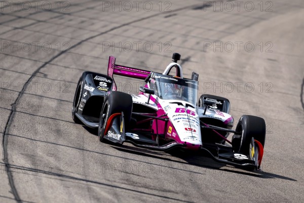 DAVID MALUKAS (66) of Chicago, Illinois practices for the Hy-Vee Homefront 250 at Iowa Speedway in Newton, IA
