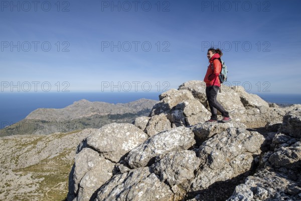 Masanella peak, Sierra de Tramontana, 1364 meters, municipality of Escorca, Mallorca, Balearic Islands, Spain, Europe