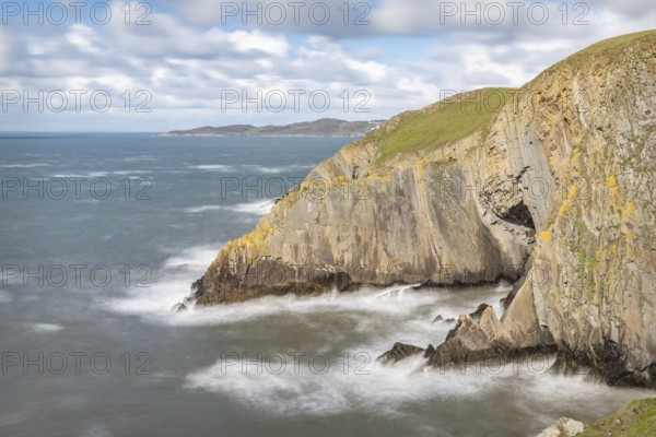 Cliffs at Baggy point, Devon, England, United Kingdom, Europe