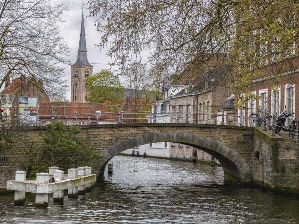 Hoogstraat bridge in Brugge. Belgium