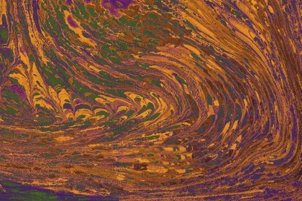 Abstract creative marble pattern texture. Traditional art of Ebru marbling