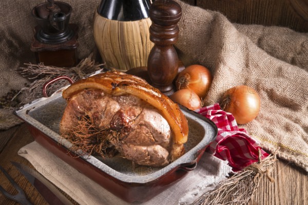 Pork roast with crackling
