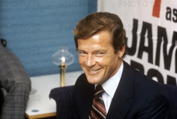 Sir Roger Moore, 1927-2017 during a media event in connection with the swedish premiere of the feature film Live and let die. Roger Moore is known for his role as agent James Bond, playing the character in seven feature films. October 1973