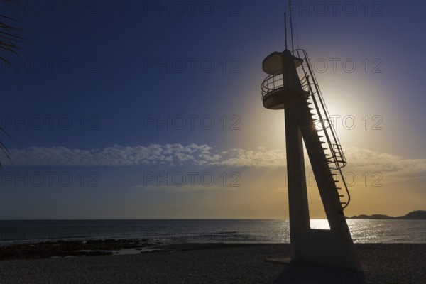 Javea Xabia playa Benissero beach Muntanyar in Alicante at Mediterranean spain