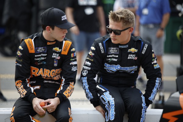 NASCAR Xfinity Series Driver, Derek Kraus (11) gets ready to take to the track to practice for the Food City 300 at the Bristol Motor Speedway in Bristol TN