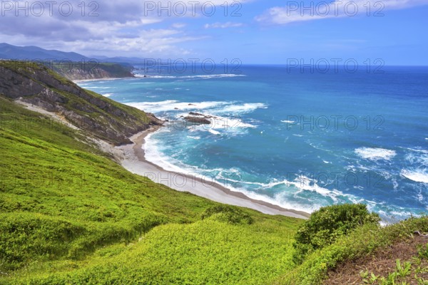 Vidio Cape in Cudillero near Ovinana at Asturias Spain