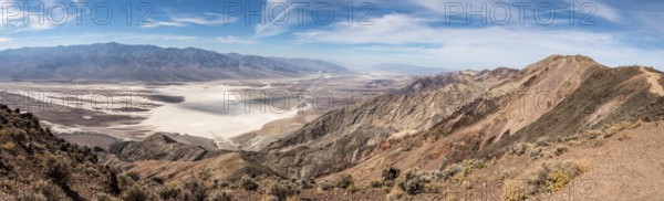 Great view from Dante's View over the Badwater Basin, Death Valley in the USA