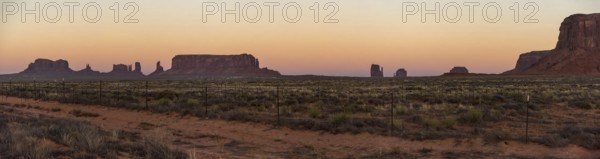 Sunset over famous Monument Valley, Navajo Nation, USA, North America