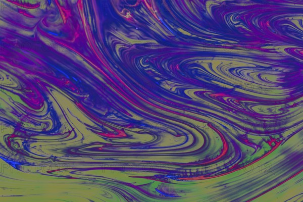 Traditional Ottoman Turkish abstract marbling art patterns as background