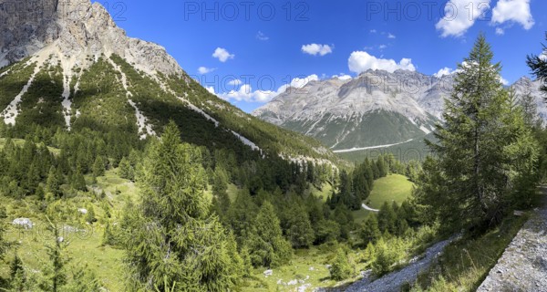 Passo di Fraéle, rear entrance to Val Mora, Valdidentro, Lombardy, Italy, Europe
