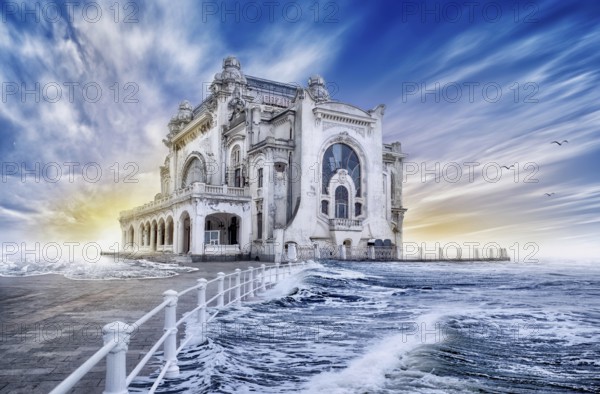 picture of the old casino from constanta, romania